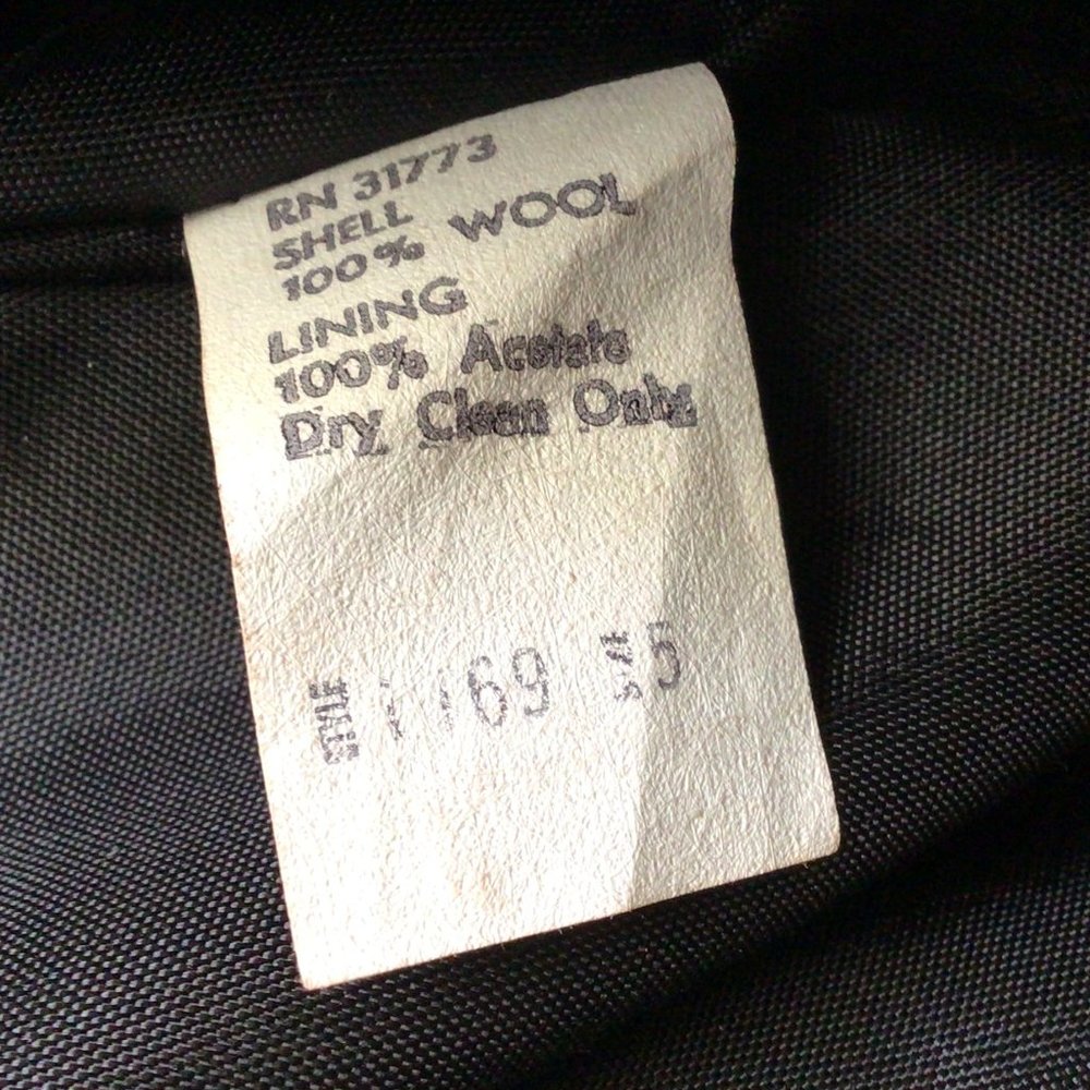 Newsport - Black 100% Wool Fully Lined Skirt - Picture 6 of 6